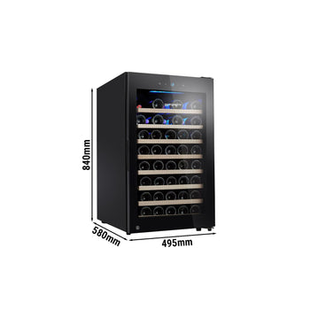 Chłodziarka do wina - 1 strefa klimatyczna - 120 litrów - maks. 52 butelki - Prime Gastro
