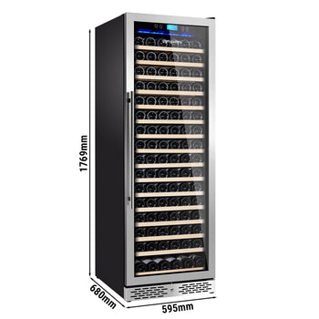 Chłodziarka do wina - 1 strefa klimatyczna - 450 litrów - maks. 171 butelek - Prime Gastro