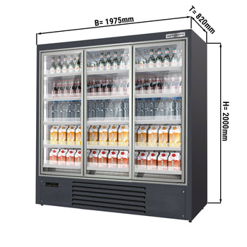 Regał chłodniczy - 1,98 m - z 4 półkami - Prime Gastro