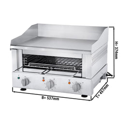 ROBAND | Opiekacz do grilla 500 - 3,3 kW - Grill & salamander gastronomiczny