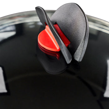 BALLARINI | CLICK & COOK - Zestaw garnków do gotowania z pokrywką - 3 części - Czarny - Prime Gastro