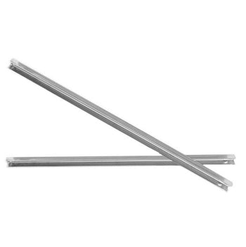 Szyny ze stali nierdzewnej - 1x lewa i 1x prawa - 560 mm - z plastikowym rusztem wsparciem - GN 1/1 - 335x530 mm - do KTS, GTS & ZBS7 - Prime Gastro