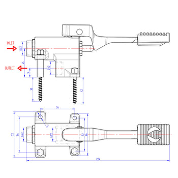Sterownik nożny 3000 - do sterowania zimną wodą - Prime Gastro