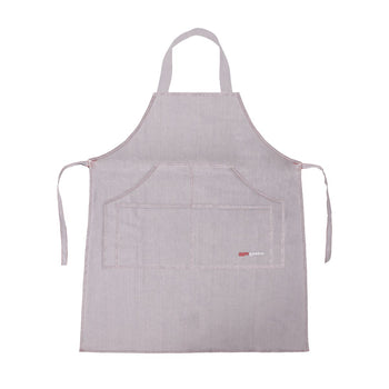 (2 szt.) Fartuch na szelkach - Dżinsowy wygląd-jasnoszary - Prime Gastro