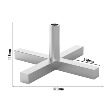 Stojak na szpikulce - krzyżak ręczny - 39 x 39 cm - Prime Gastro
