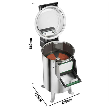 Elektryczna obieraczka do ziemniaków - 120 kg/ godz. - 750 W - 230 V - Prime Gastro