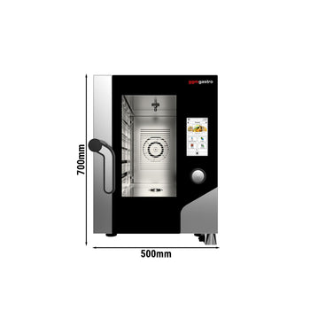 Piec konwekcyjno-parowy KOMPAKT - Touch - 6x GN 1/1 - włącznie z systemem mycia & czujnikiem temperatury - Prime Gastro