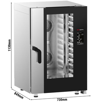 Piec konwekcyjno-parowy - cyfrowy - 11x GN 1/1 - włącznie z systemem mycia - Prime Gastro