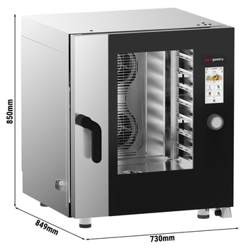 Piec konwekcyjno-parowy - Touch - 7x GN 1/1 - włącznie z systemem mycia i czujnikiem temperatury - Prime Gastro