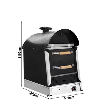 Gazowy piekarnik do ziemniaków Kumpir - manualny - z 2 szufladami - Prime Gastro