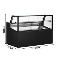 Lada chłodnicza - 1580 mm - 290 litrów - z oświetleniem LED & 1 półką