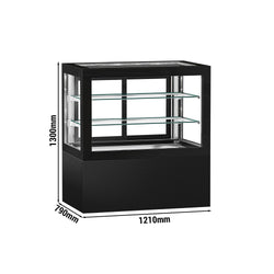 Witryny ekspozycyjne na ciasta - 1210 mm - z oświetleniem LED & 2 półkami