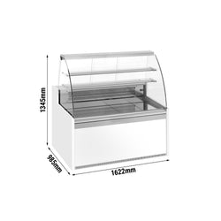 Witryna cukiernicza - 1620 mm - z 2 półkami