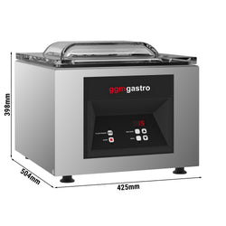 Pakowarka próżniowa komorowa - 8m³/h - 500W - Sterowanie cyfrowe - Nablatowa