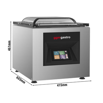 Komorowa maszyna do pakowania próżniowego – 10 m³/h – ekran dotykowy – z systemem odprowadzenia gazu