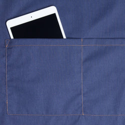 KARLOWSKY | Fartuch na szelkach Jeans-Style – Vintage Blue