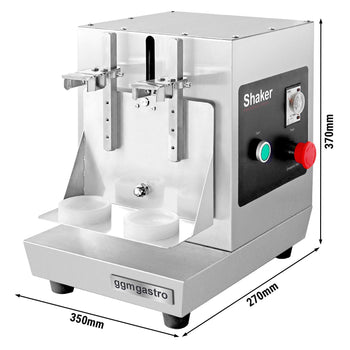 Elektryczny shaker do mleka i koktajli – podwójny – 40 W – 240 obr./min – stal nierdzewna - Prime Gastro