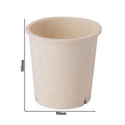 (60 sztuk) Kubki wielokrotnego użytku – 400 ml – Ø 95 mm – kremowo - białe