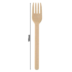 (540 sztuk) Widelec wielokrotnego użytku – 180 mm – naturalny