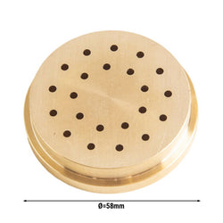 Matryca do formowania makaronu – spaghetti 3 mm – pasująca do NMH13 – Ø 57 mm