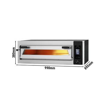 Elektryczny piekarnik do pizzy – 4 x 35 cm – cyfrowy - Prime Gastro