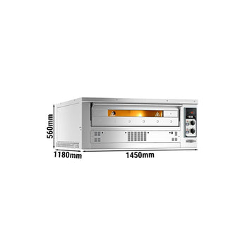 (2 szt.) Gazowy piec do pizzy - 6+6x 35cm - Manualny - Prime Gastro