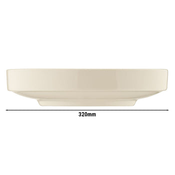 (12 sztuk) CHEF TASTE OF – Talerz/ półmisek – owalny – długość: 320 mm – kremowy