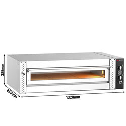 Elektryczny Piec do pizzy - 6 x Ø30cm - Manualne
