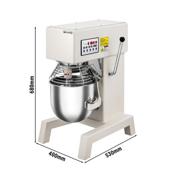 Mikser planetarny – 10 litrów – 750 W – w zestawie 3 nasadki do mieszania - Prime Gastro