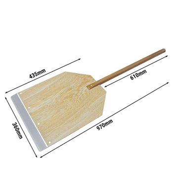 Łopatka do pizzy drewniana - 435 x 360 mm - Prime Gastro