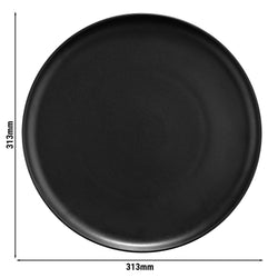 (12 sztuk) Talerze do pizzy – porcelana – Ø 310 mm – czarne