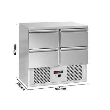 Stół chłodniczy ECO - 900x700 mm - z 4 szufladami - Prime Gastro