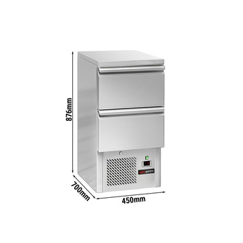 Stół chłodniczy ECO - 450x700 mm - z 2 szufladami - Prime Gastro