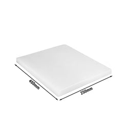 Schneidebrett mit Antirutschfüßen - 250x400mm - HACCP - Konform - Weiß