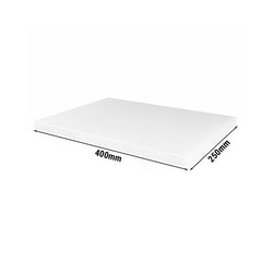Deska do krojenia antypoślizgowa - 400x250mm - Grubość: 20mm - zgodna z HACCP - Biały