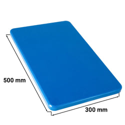 Deska do krojenia - 500x300mm - Grubość: 20mm - zgodna z HACCP - Niebieski
