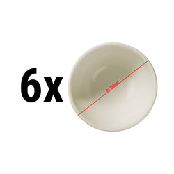 (6 sztuk) TEOS - Miska/talerz do zupy - Ø 200 mm - Kremowy