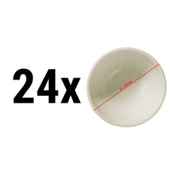 (24 szt.) Miseczka - Teos - Porcelana - Ø 100mm - Kremowy