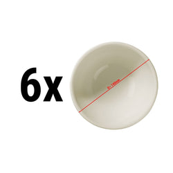 (6 sztuk) TEOS - Miski - Ø 140mm - Kremowy
