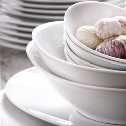 (6 szt.) Miska WHITE DELIGHT – porcelana – 210 x 135 mm – 450 ml – biała