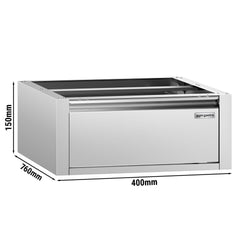 Szafka szufladowa PREMIUM - 1 szuflada - moduł podbudowy 400x760 mm - do ATK o głębokości 800 mm