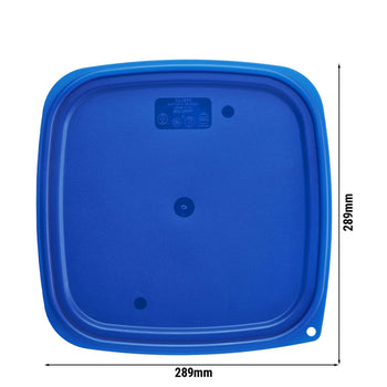 (6 szt.) CAMBRO | CAMSQUARES® - Pokrywa do FreshPro - do 11,4 litra, 17,2 litra & 20,8 litra - Niebieska - Prime Gastro