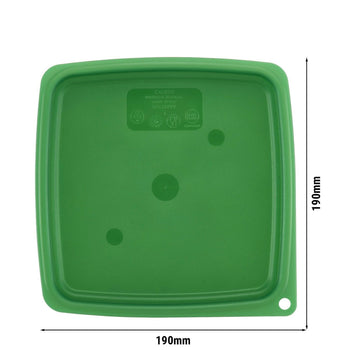 (6 szt.) CAMBRO | CAMSQUARES® - Pokrywka do FreshPro - do 1,9 litra & 3,8 litra - Zielona - Prime Gastro