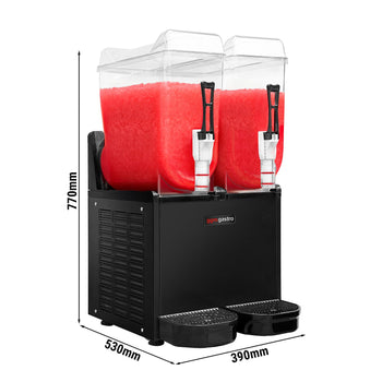 Maszyna do slushu – 2 x 12 litrów – czarna