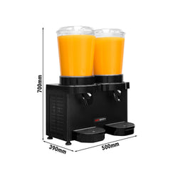 Dyspenser do soków - 2x 10L - 500W - Czarny