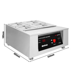 Urządzenie do topienia czekolady – 4 x 1,7 litra – 1 kW