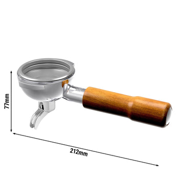 Kolba do ekspresu - 1-drożna - drewniany uchwyt - pasuje do Allegro, Eminence, Grace & Suprema - Prime Gastro