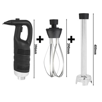 Blender ręczny włącznie z ramieniem miksującym 400mm & trzepaczką - 850 W - 1 prędkość