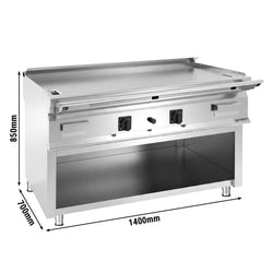 Płyta do smażenia Teppanyaki na gaz – 24 kW – wraz z podstawą