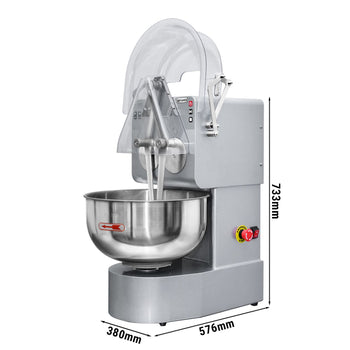 Maszyna do wyrabiania ciasta piekarniczego – 16 litrów / 6 kg – 5 prędkości – z ramionami obrotowymi